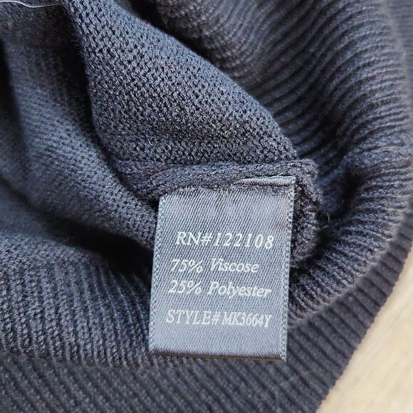 🔸️Black Lightweight Retro Style Short Sleeve Sweater XLarge - Picture 9 of 10